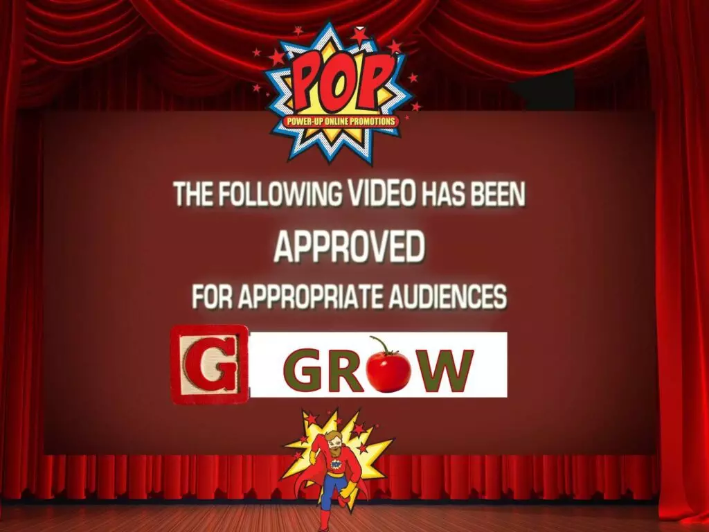 Fake Movie Preview with POP logo about Growing a Business
